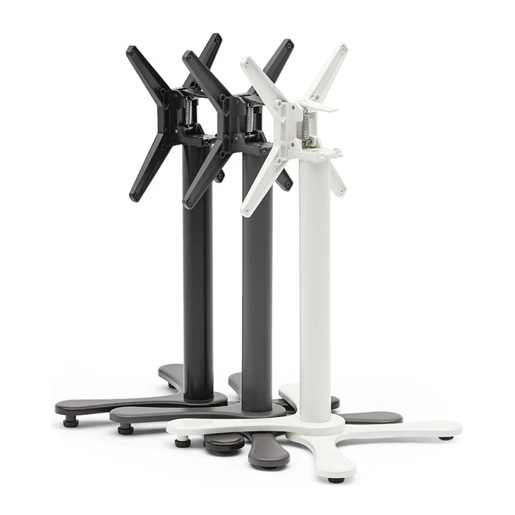 Restaurant Furniture Black French Bistro Table Legs Flip Top 4 Legs
